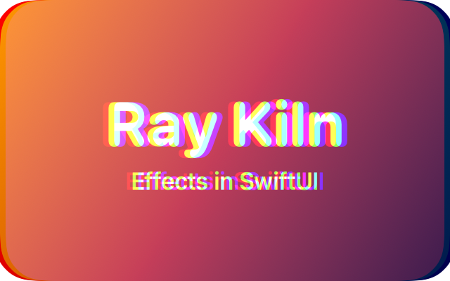 Chromatic split, drawn by SwiftUI